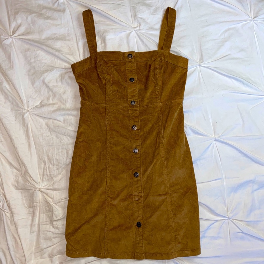 Hollister Corduroy Pinafore Dress